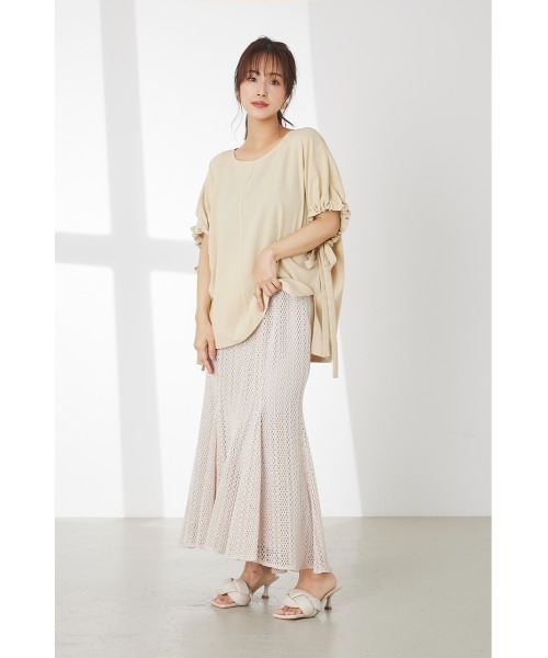 LILIDIA（リリディア）の「ドロストリボンSLV TOP（シャツ/ブラウス・レディース・ライトイエロー/ブラック・SMALL/MEDIUM）」の10枚目の写真