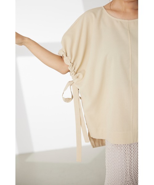 LILIDIA（リリディア）の「ドロストリボンSLV TOP（シャツ/ブラウス・レディース・ライトイエロー/ブラック・SMALL/MEDIUM）」の13枚目の写真