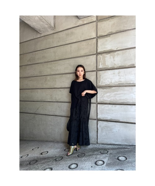 LILIDIA（リリディア）の「ドロストリボンSLV TOP（シャツ/ブラウス・レディース・ライトイエロー/ブラック・SMALL/MEDIUM）」の6枚目の写真