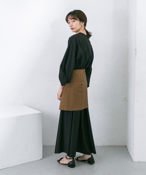 KBF（ケイビーエフ）の「スラックスリーブドレス（ワンピース・レディース・ブラック/ホワイト/ベージュ系その他・ONE）」の13枚目の写真