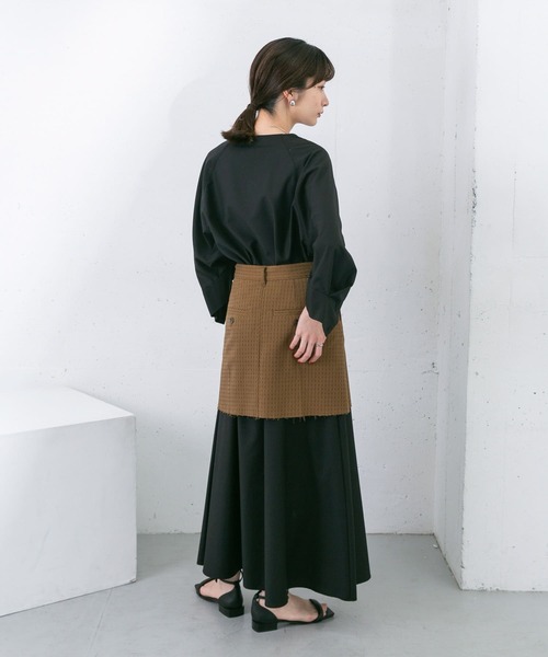 KBF（ケイビーエフ）の「スラックスリーブドレス（ワンピース・レディース・ブラック/ホワイト/ベージュ系その他・ONE）」の14枚目の写真