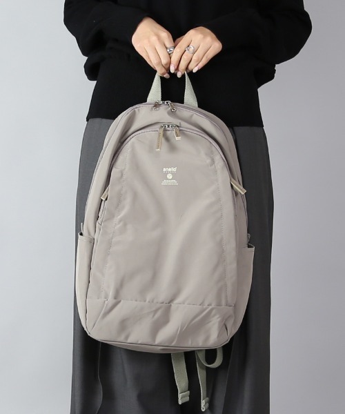 and it_（アンドイット）の「anello アネロ モイストデイパック（バックパック/リュック・レディース・ブラック/ネイビー/グレー/オリーブ/ターコイズブルー/グレイッシュベージュ・FREE）」の4枚目の写真