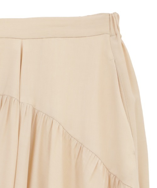 スカート CLANE FLOW VELVET SKIRT CLANE/クラネ】2WAY FOLD STRAIGHT SKIRT/2WAYフォールド