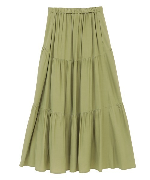 新品　CLANE FRILL TIERED SKIRT ティアードスカート CLANE（クラネ）の「【CLANE/クラネ】FRILL TIERED SKIRT/フリル