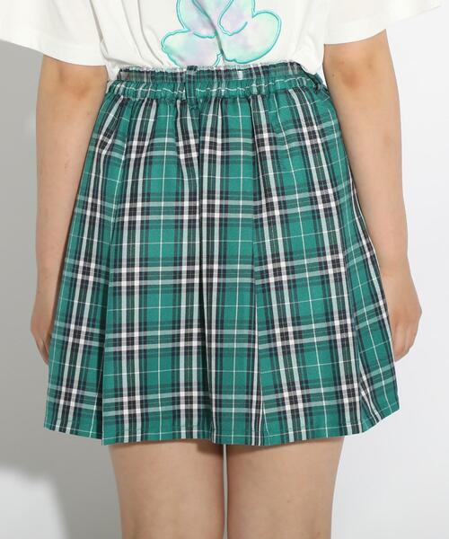 PINK-latte（ピンクラテ）の「◆ベルト付プリーツスカート（スカート・キッズ・ダークグリーン系1/ライトブルー/ベージュ系その他4/ブラック・14/16/15 ）」の7枚目の写真