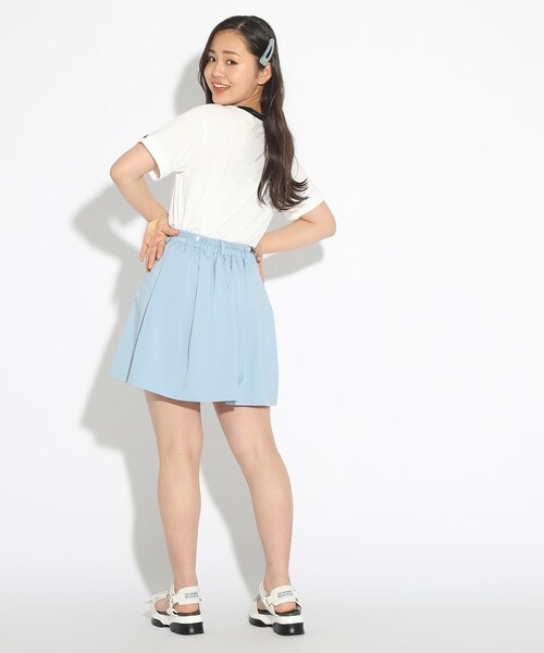 PINK-latte（ピンクラテ）の「◆ベルト付プリーツスカート（スカート・キッズ・ダークグリーン系1/ライトブルー/ベージュ系その他4/ブラック・14/16/15 ）」の21枚目の写真