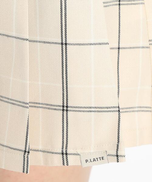 PINK-latte（ピンクラテ）の「◆ベルト付プリーツスカート（スカート・キッズ・ダークグリーン系1/ライトブルー/ベージュ系その他4/ブラック・14/16/15 ）」の22枚目の写真