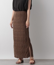 LOWRYS FARM | オープンワークニットスカート　346362(スカート)