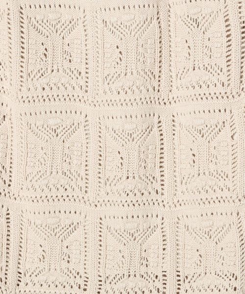 LOWRYS FARM（ローリーズファーム）の「オープンワークニットスカート　346362（スカート・レディース・アイボリー/ブラウン/ブラック・FREE）」の9枚目の写真