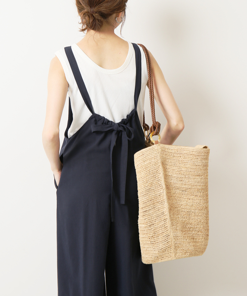 Spick & Span（スピックアンドスパン）の「リブジャージーノースリーブプルオーバー（Tシャツ/カットソー・レディース・ホワイト/ブラック・FREE）」の17枚目の写真