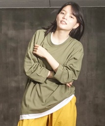 【BLUE STANDARD/ブルースタンダード】ZEROSTZEROSTAIN ゼロステイン 汗染みの目立ちにくいTシャツ UVカット 撥水性 汚れが付きにくい フェイクレイヤード7分袖Tシャツ