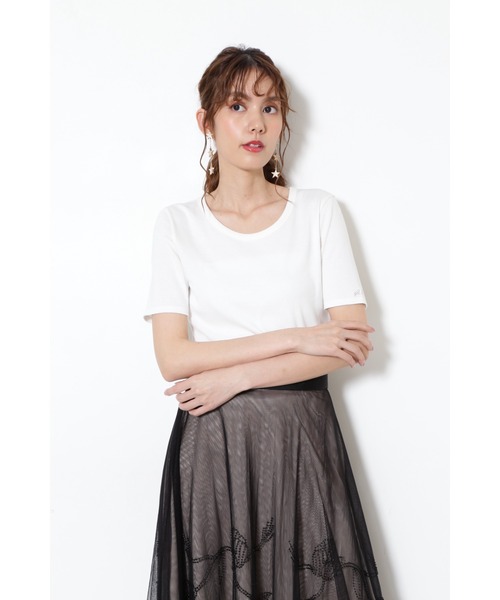 JILL STUART（ジルスチュアート）の「◆フィオナTシャツ（Tシャツ/カットソー・レディース・ホワイト/パープル/レッド・FREE）」の6枚目の写真