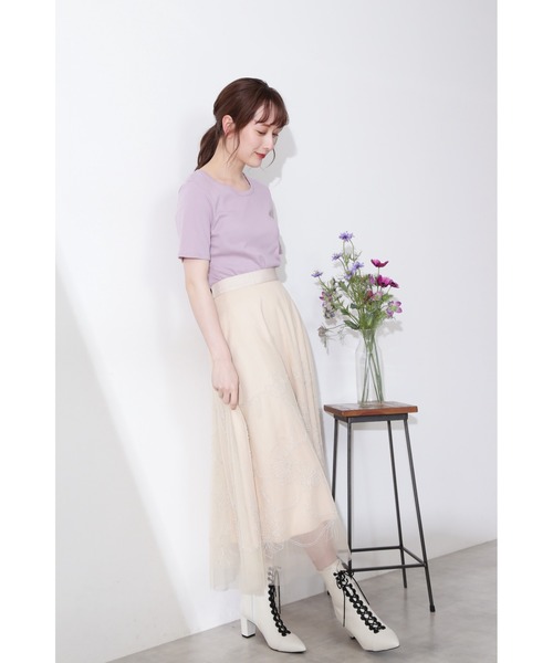 JILL STUART（ジルスチュアート）の「◆フィオナTシャツ（Tシャツ/カットソー・レディース・ホワイト/パープル/レッド・FREE）」の13枚目の写真