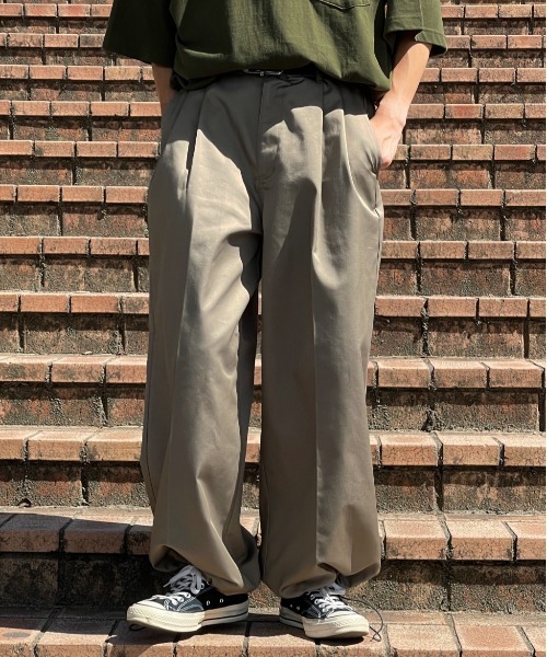 kutir（クティール）の「スケートボードワイドパンツ（チノパンツ・メンズ・ブルー/ベージュ/グリーン/ブラック・MEDIUM/SMALL/LARGE）」の11枚目の写真