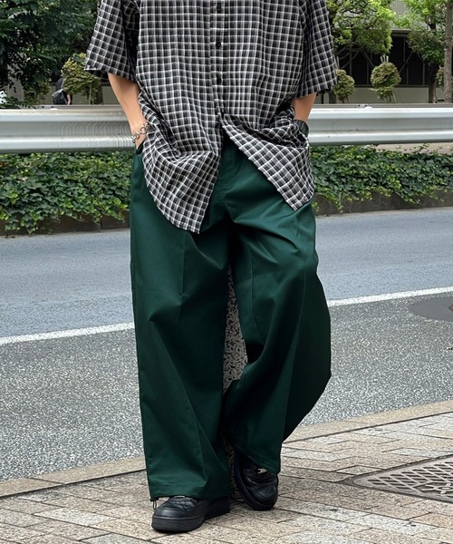 kutir（クティール）の「スケートボードワイドパンツ（チノパンツ・メンズ・ブルー/ベージュ/グリーン/ブラック・MEDIUM/SMALL/LARGE）」の8枚目の写真