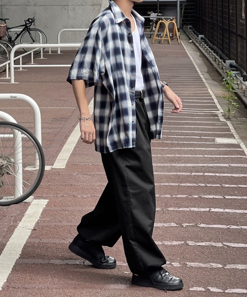 kutir（クティール）の「スケートボードワイドパンツ（チノパンツ・メンズ・ブルー/ベージュ/グリーン/ブラック・MEDIUM/SMALL/LARGE）」の10枚目の写真