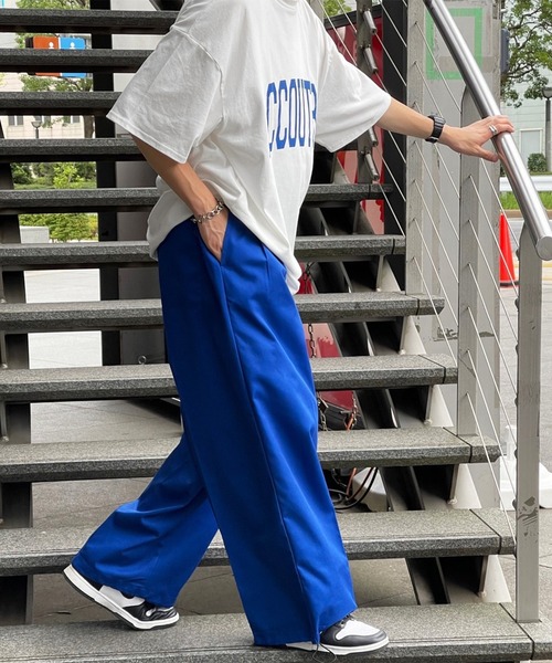 kutir（クティール）の「スケートボードワイドパンツ（チノパンツ・メンズ・ブルー/ベージュ/グリーン/ブラック・MEDIUM/SMALL/LARGE）」の9枚目の写真