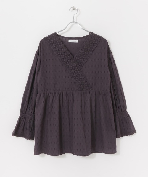 URBAN RESEARCH Sonny Label（アーバンリサーチサニーレーベル）の「カシュクールドビーコットンブラウス（シャツ/ブラウス・レディース・ライトグレー/レッド/ブラック系その他・FREE）」の17枚目の写真