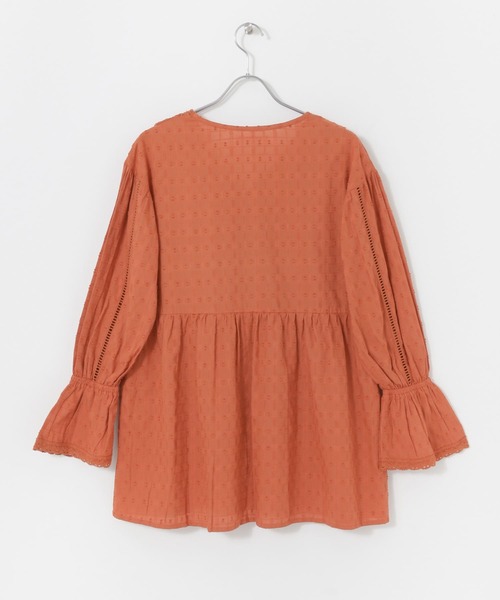 URBAN RESEARCH Sonny Label（アーバンリサーチサニーレーベル）の「カシュクールドビーコットンブラウス（シャツ/ブラウス・レディース・ライトグレー/レッド/ブラック系その他・FREE）」の12枚目の写真