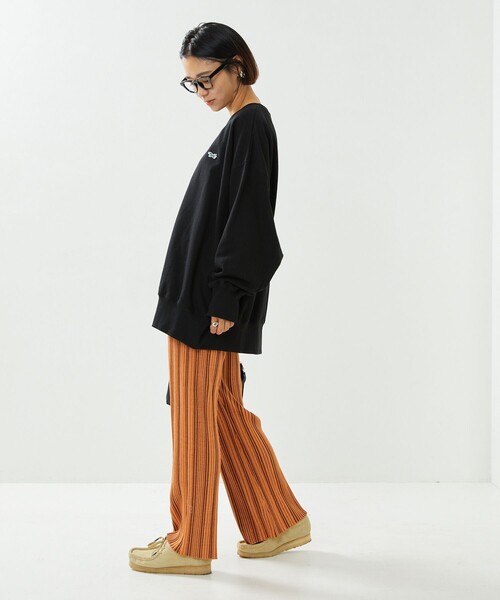 FREAK'S STORE（フリークスストア）の「ランダムリブフレアニットパンツ（その他パンツ・レディース・ブラック/キャメル/ブルーグリーン・ﾌﾘ-）」の18枚目の写真