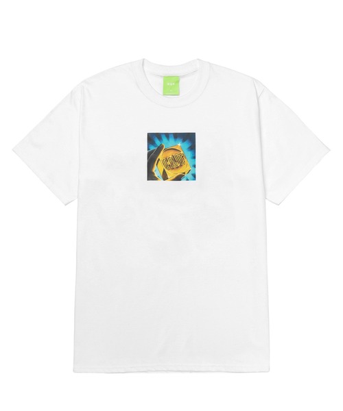 HUF(ハフ)の「PRESENCE TEE / HUF プリントTシャツ(Tシャツ/カットソー・メンズ・ブラック/ホワイト・MEDIUM/LARGE/X-LARGE/XX-LARGE/SMALL)」の1枚目の写真