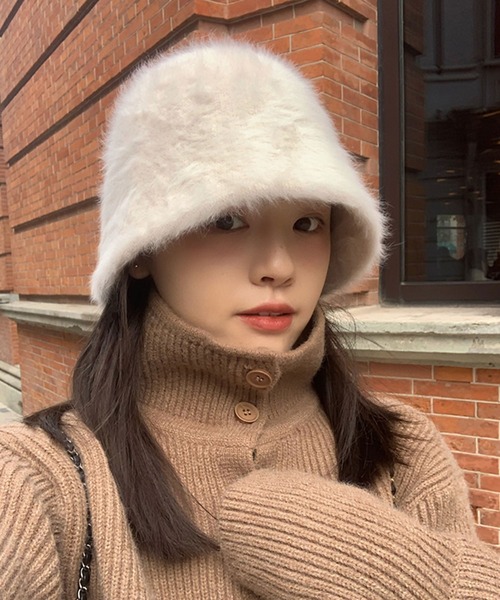 EPICKS（エピックス）の「ファーバケットハット（ハット・レディース・ホワイト/ブラック・F）」の13枚目の写真