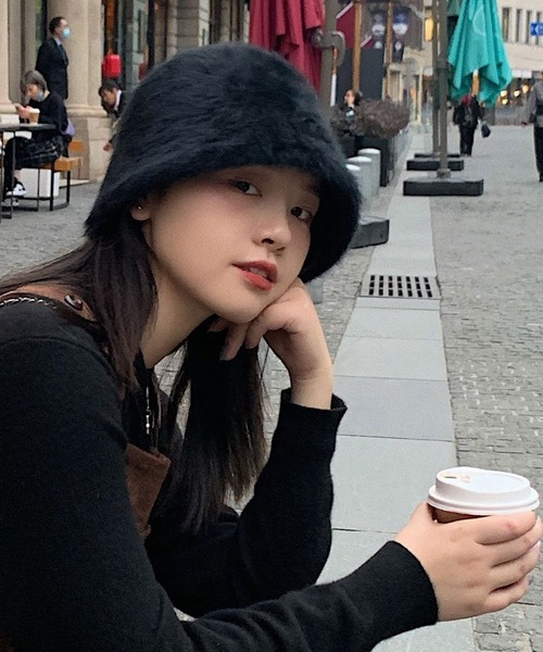 EPICKS（エピックス）の「ファーバケットハット（ハット・レディース・ホワイト/ブラック・F）」の19枚目の写真