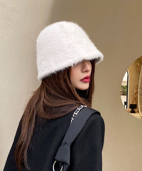 EPICKS（エピックス）の「ファーバケットハット（ハット・レディース・ホワイト/ブラック・F）」の20枚目の写真