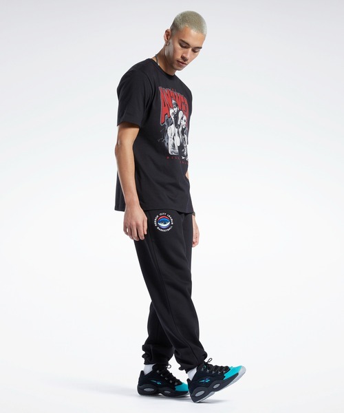 Reebok（リーボック）の「アイバーソン トリオ ショートスリーブ Tシャツ / Iverson Trio Short Sleeve T-Shirt（Tシャツ/カットソー・メンズ・ブラック/ホワイト・SMALL/MEDIUM/LARGE/X-LARGE/XX-LARGE/XXX-LARGE/X-SMALL）」の6枚目の写真