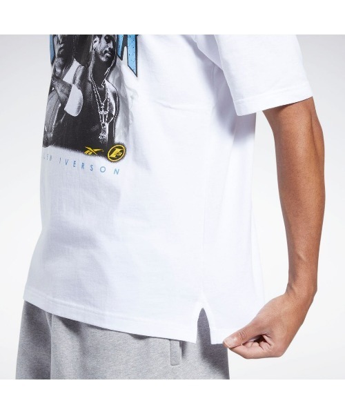 Reebok（リーボック）の「アイバーソン トリオ ショートスリーブ Tシャツ / Iverson Trio Short Sleeve T-Shirt（Tシャツ/カットソー・メンズ・ブラック/ホワイト・SMALL/MEDIUM/LARGE/X-LARGE/XX-LARGE/XXX-LARGE/X-SMALL）」の10枚目の写真