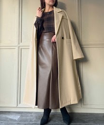 JUNOAH | サイドスリットロングチェスターコート(チェスターコート)