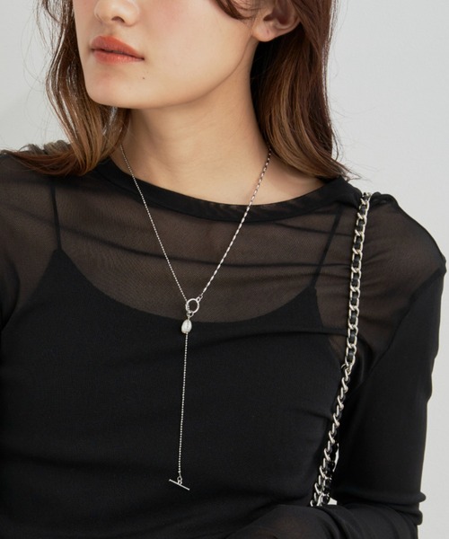 CLEARIMPRESSION （クリアインプレッション）の「パワーネットシアープルオーバー（Tシャツ/カットソー・レディース・ブラック/アイボリー/モカ・FREE）」の12枚目の写真