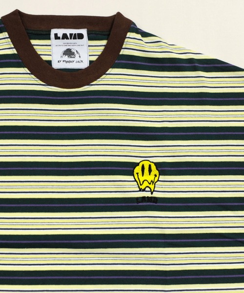 LAND by MILKBOY（ランドバイミルクボーイ）の「SMILY MULTI-BORDER TEE（Tシャツ/カットソー・メンズ・A/B・FREE）」の7枚目の写真
