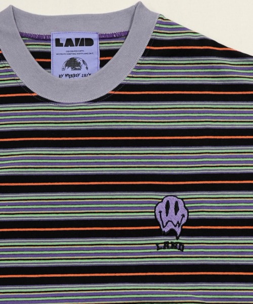 LAND by MILKBOY（ランドバイミルクボーイ）の「SMILY MULTI-BORDER TEE（Tシャツ/カットソー・メンズ・A/B・FREE）」の10枚目の写真
