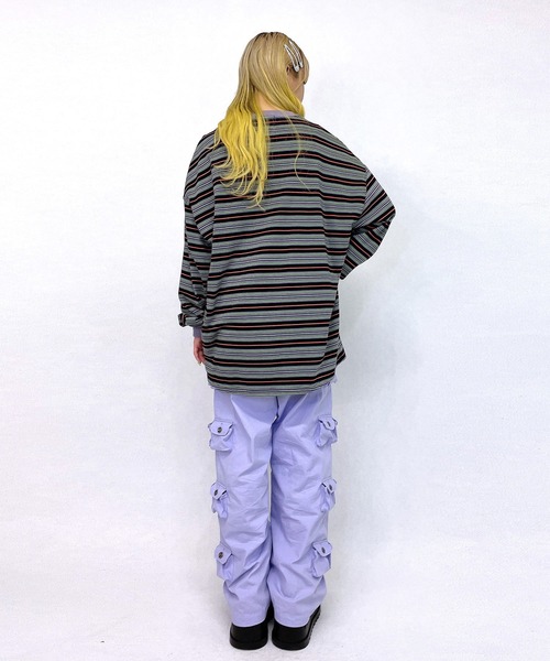 LAND by MILKBOY（ランドバイミルクボーイ）の「SMILY MULTI-BORDER TEE（Tシャツ/カットソー・メンズ・A/B・FREE）」の12枚目の写真