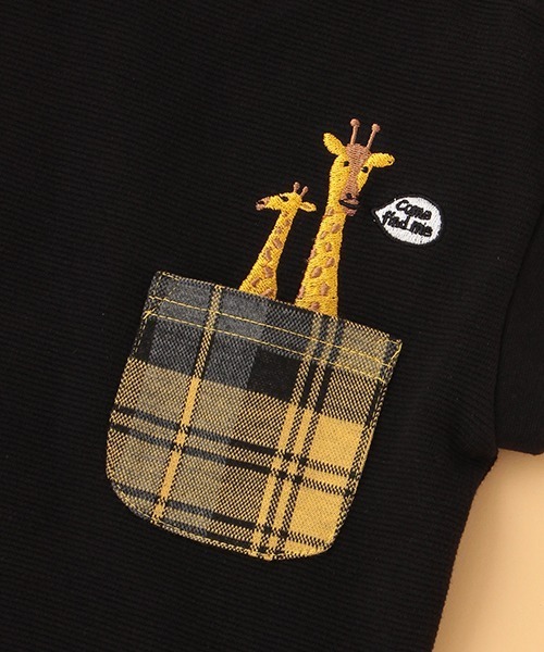 kladskap(クレードスコープ)の「キリンベストレイヤード風長袖Tシャツ(Tシャツ/カットソー・キッズ・ブルー/ブラック・90cm/110cm/120cm/100cm)」の8枚目の写真