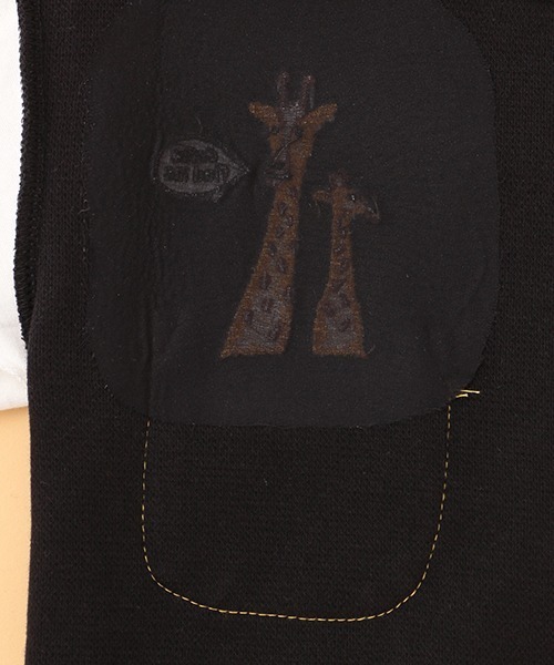 kladskap(クレードスコープ)の「キリンベストレイヤード風長袖Tシャツ(Tシャツ/カットソー・キッズ・ブルー/ブラック・90cm/110cm/120cm/100cm)」の9枚目の写真