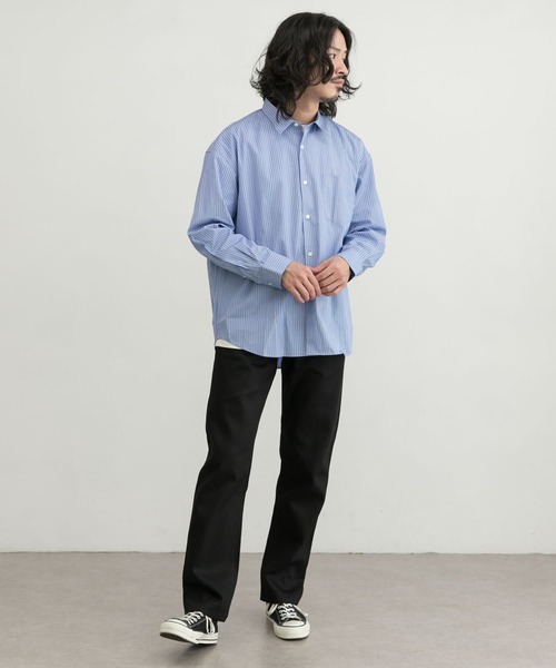 THOMAS MASON（トーマス メイソン）の「トーマスメイソンオーバーシャツ（シャツ/ブラウス・メンズ・グリーン系その他/ホワイト系その他/ライトブルー/ブルー系その他/ブラウン系その他/ロイヤルブルー/ブルー/レッド系その他・MEDIUM/LARGE/X-LARGE）」の18枚目の写真