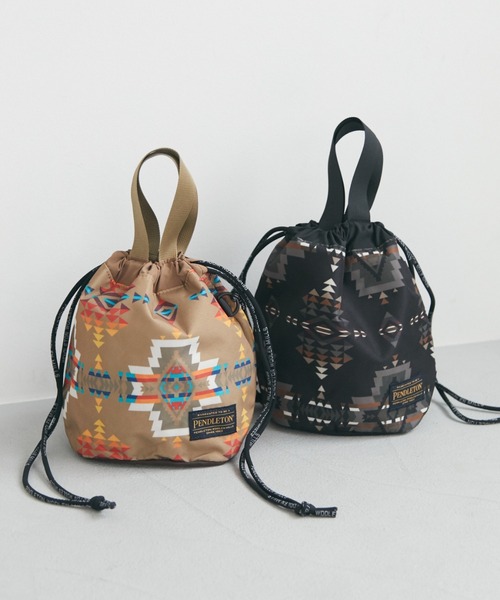 PENDLETON（ペンドルトン）の「■別注PENDLETON キンチャクショルダー（ショルダーバッグ・レディース・ブラック/ブラウン・FREE）」の17枚目の写真