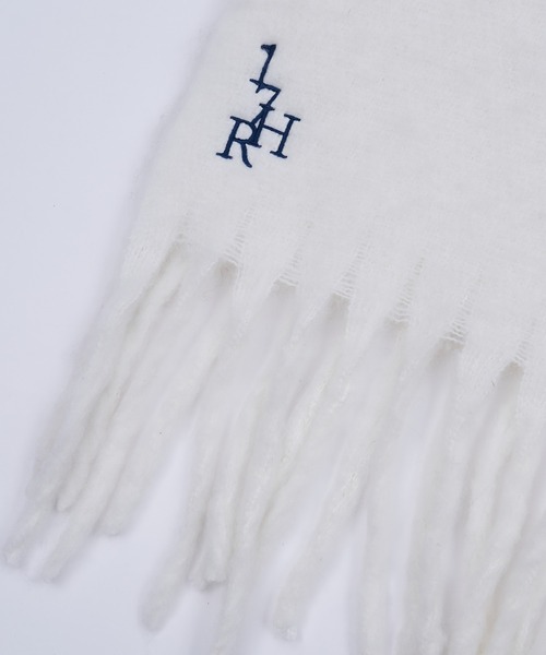 17HR(セブンティーンアワーズ)の「ロゴ刺繍マフラー(マフラー・レディース・ブラック/ブルー/グレー/オフホワイト・FREE)」の19枚目の写真