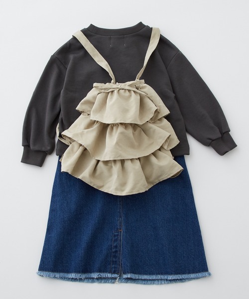 CIAOPANIC TYPY（チャオパニックティピー）の「2WAYフリルショルダーバッグ（ショルダーバッグ・キッズ・ブラック/パープル/ベージュ・ONE SIZE）」の9枚目の写真