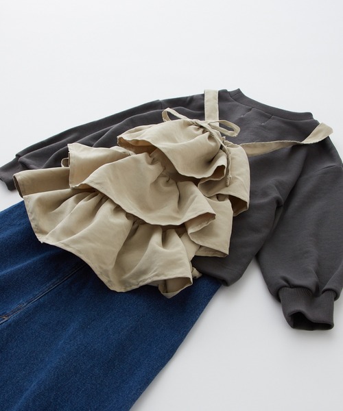 CIAOPANIC TYPY（チャオパニックティピー）の「2WAYフリルショルダーバッグ（ショルダーバッグ・キッズ・ブラック/パープル/ベージュ・ONE SIZE）」の20枚目の写真