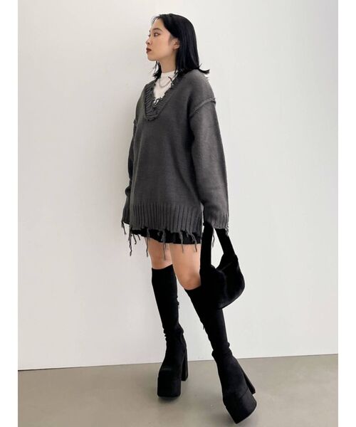 EMODA（エモダ）の「バルキープランプフィットブーツ（ブーツ・レディース・ブラック・SMALL/MEDIUM/LARGE）」の22枚目の写真