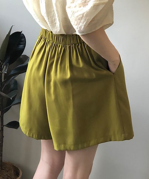 Girly Doll(ガーリードール)の「サイドリボンショートパンツ(その他パンツ・レディース・テラコッタ/ブラック/ダークグレー/グリーン/キャメル・L/M)」の7枚目の写真