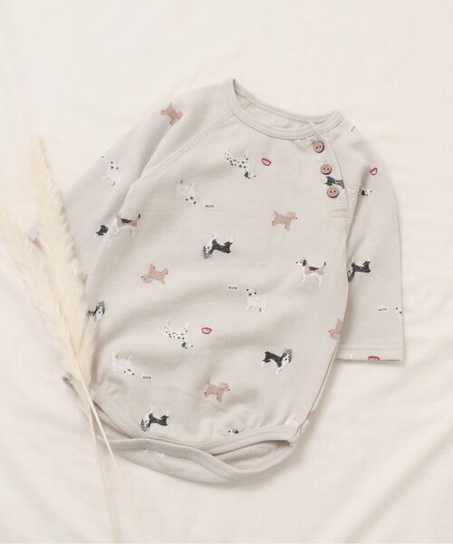 apres les cours（アプレレクール）の「WEB限定 バラエティ総柄ボディースーツ（肌着・キッズ・ライトグレー/ラベンダー/アイボリー・80/70）」の21枚目の写真