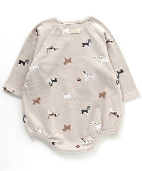 apres les cours（アプレレクール）の「WEB限定 バラエティ総柄ボディースーツ（肌着・キッズ・ライトグレー/ラベンダー/アイボリー・80/70）」の9枚目の写真