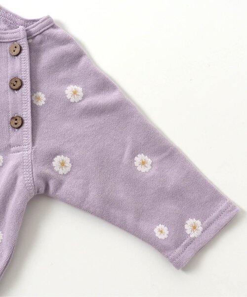 apres les cours（アプレレクール）の「WEB限定 バラエティ総柄ボディースーツ（肌着・キッズ・ライトグレー/ラベンダー/アイボリー・80/70）」の5枚目の写真