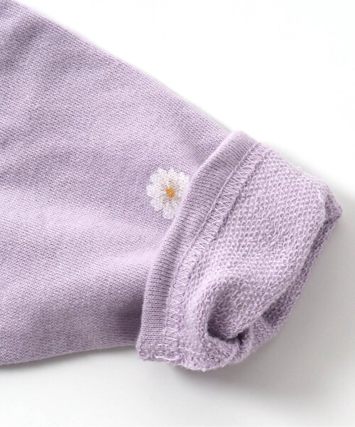 apres les cours（アプレレクール）の「WEB限定 バラエティ総柄ボディースーツ（肌着・キッズ・ライトグレー/ラベンダー/アイボリー・80/70）」の4枚目の写真