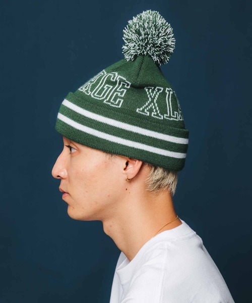 XLARGE(エクストララージ)の「POMPOM KNIT CAP(ニットキャップ/ビーニー・メンズ・ネイビー/ブラック/グリーン・ONE SIZE)」の16枚目の写真