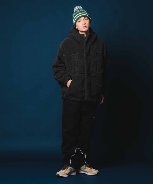 XLARGE(エクストララージ)の「POMPOM KNIT CAP(ニットキャップ/ビーニー・メンズ・ネイビー/ブラック/グリーン・ONE SIZE)」の7枚目の写真